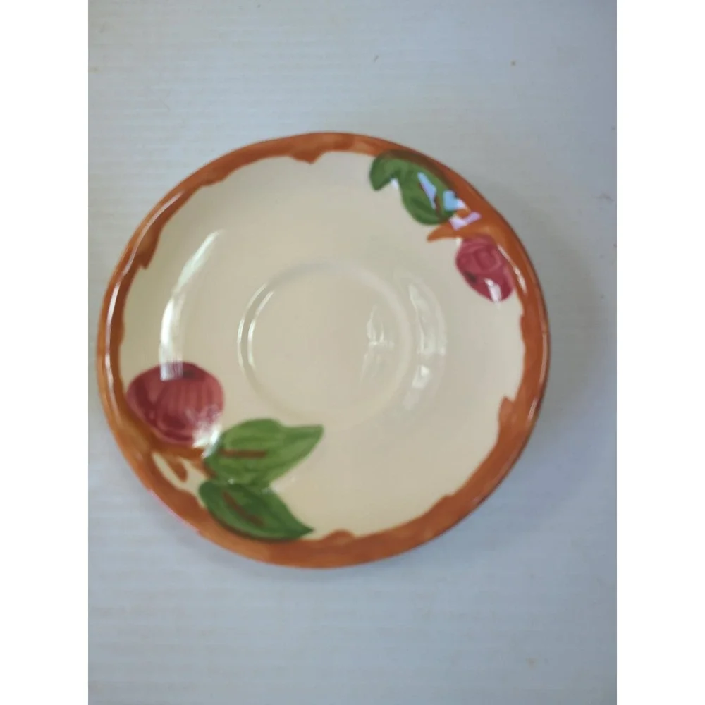 Lot of 2 Beautiful Vintage Franciscan Apple Pattern Saucer Vintage England
